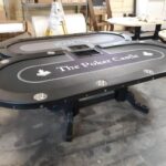Casino poker tables.
