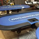 Game room poker tables.